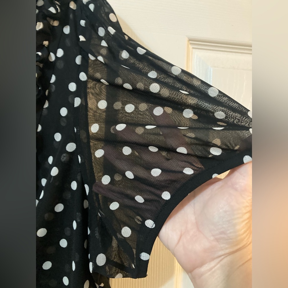 INC International Concepts Women's Polka Dot Top Women size 3X - Picture 4 of 9